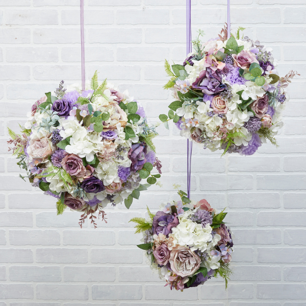 Faux Floral Spheres