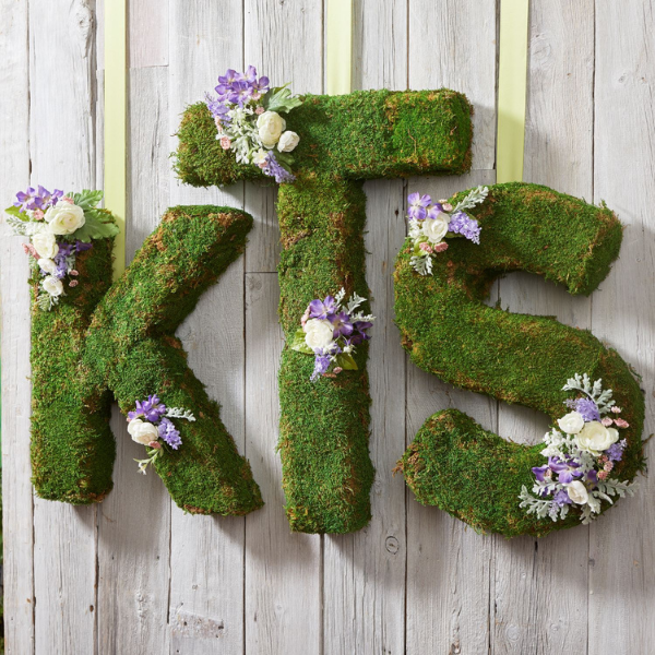 Moss Monogram Decor 