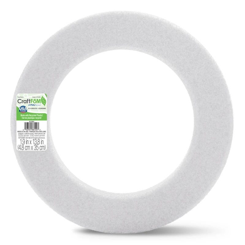 CraftFōM Beveled Wreath - White (CPG) product image