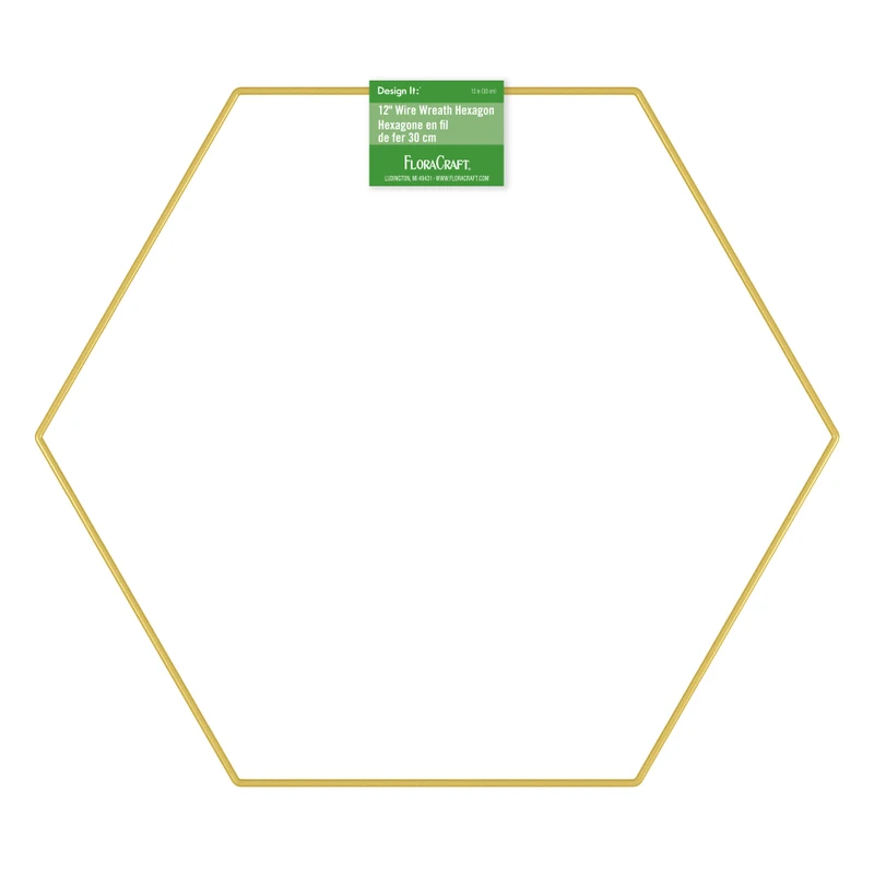 Wire Wreath Hexagon (Bulk) product image